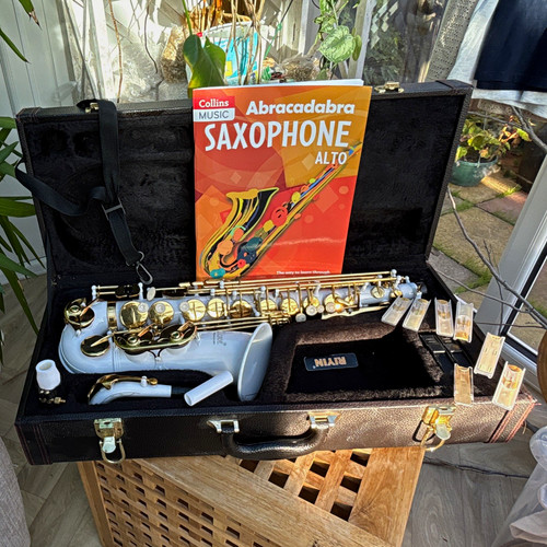 White gold alto - white/gold, saxophone