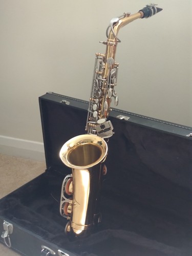Earlham alto saxophone with - saxophone,