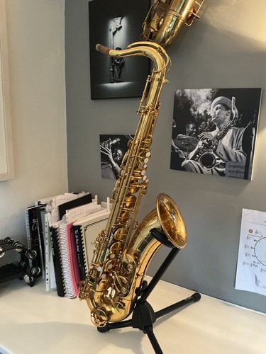 Tenor saxophone used - tenor, used.