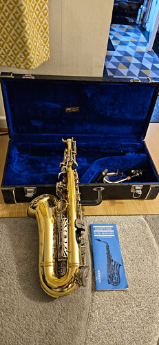 Gold silver alto saxophone - alto,