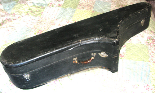 Conn bass sax - conn, case.